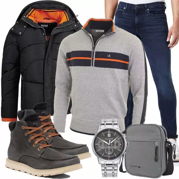 Winter Outfits Männer Komplettoutfit