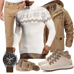Winter Outfits Männer Komplettoutfit
