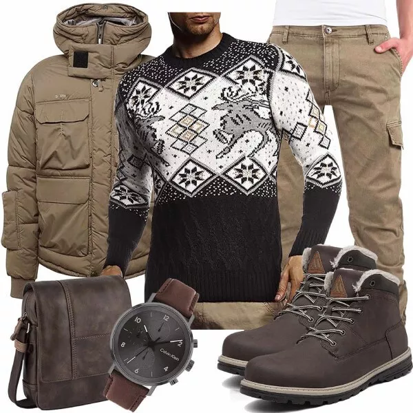 Winter Outfits Komplette Outfit für Herren