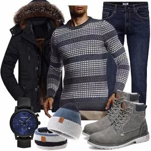 Winter Outfits Warm Kombination für den Winter