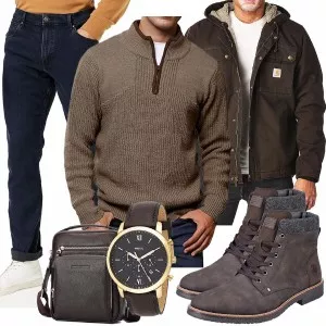 Winter Outfits Männer Komplettoutfit