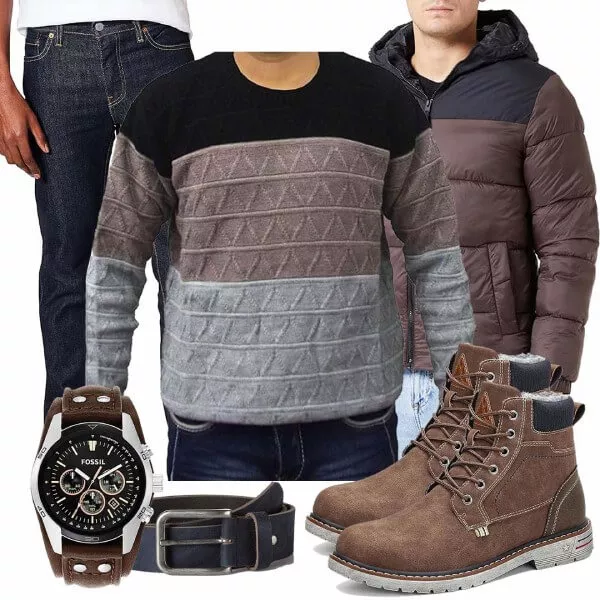 Winter Outfits Winter Style für Herren