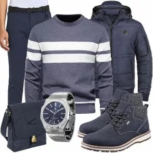 Winter Outfits Männer Komplettoutfit