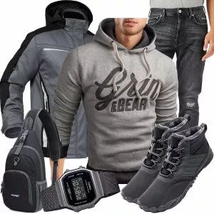 Winter Outfits Männer Komplettoutfit