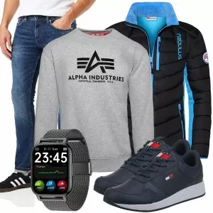 Winter Outfits Männer Komplettoutfit