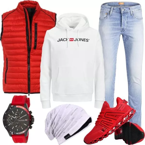 Frühlings Outfits Rot Casual Outfit