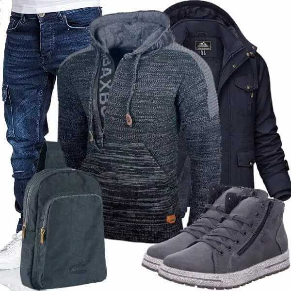 Winter Outfits Männer Komplettoutfit