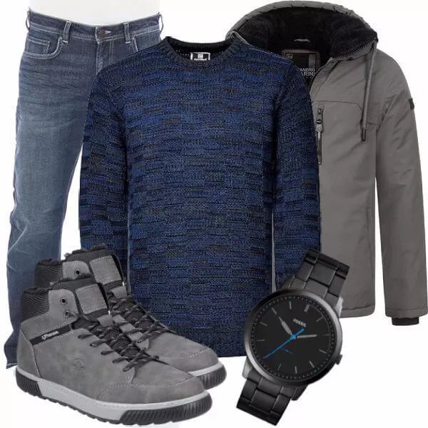 Winter Outfits Männer Komplettoutfit