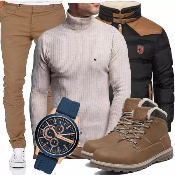 Winter Outfits Männer Komplettoutfit