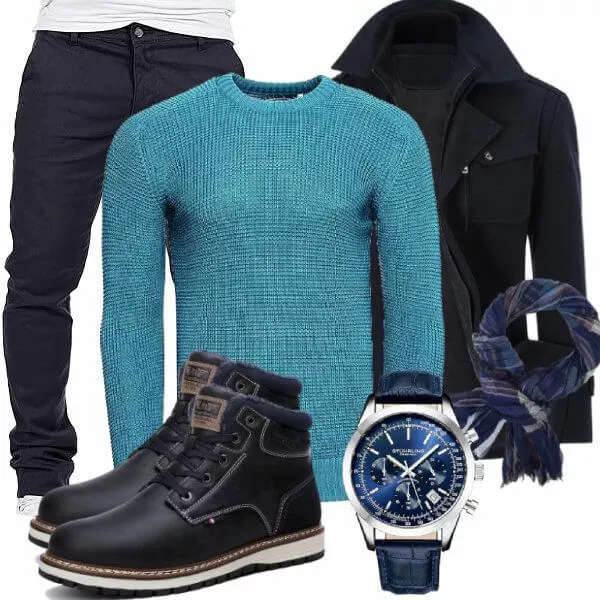 Winter Outfits Männer Komplettoutfit