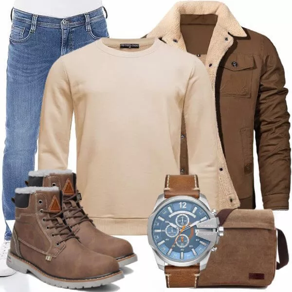 Winter Outfits Komplette Outfit für Herren