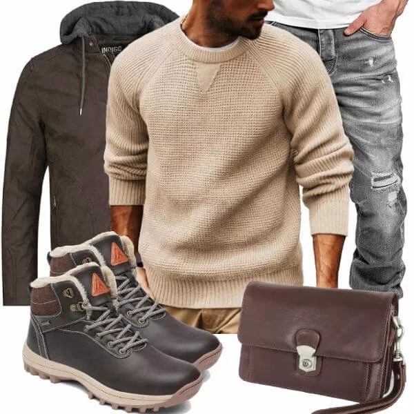 Winter Outfits Komplette Outfit für Herren