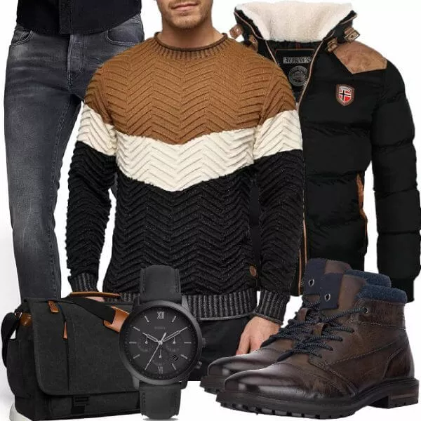 Winter Outfits Komplette Outfit für Herren