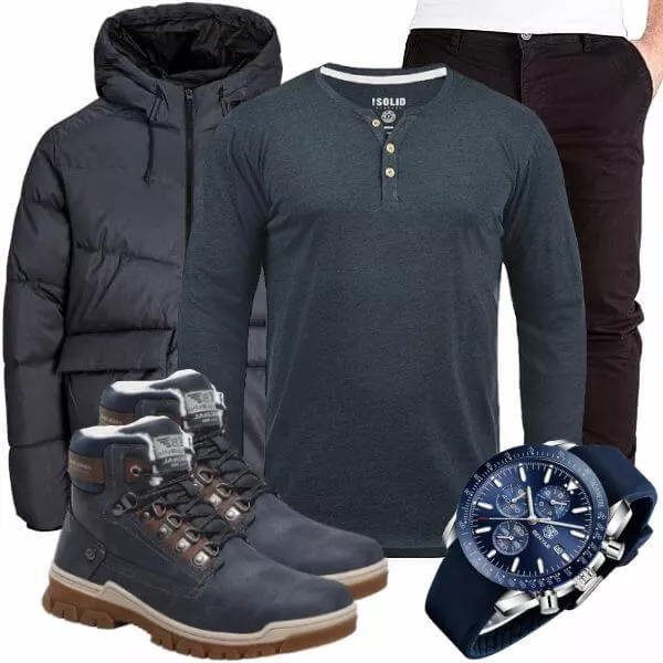 Winter Outfits Männer Komplettoutfit