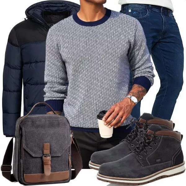 Winter Outfits Komplette Outfit für Herren