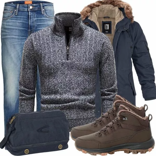 Winter Outfits Komplette Outfit für Herren