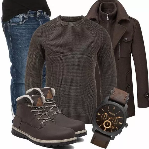 Winter Outfits Komplette Outfit für Herren