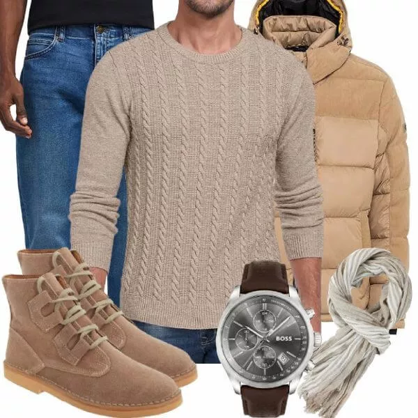 Winter Outfits Komplette Outfit für Herren