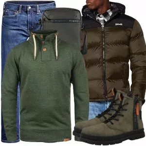 Winter Outfits Männer Komplettoutfit