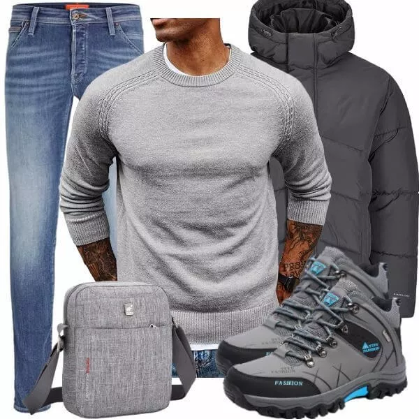 Winter Outfits Herren Freizeit Outfit