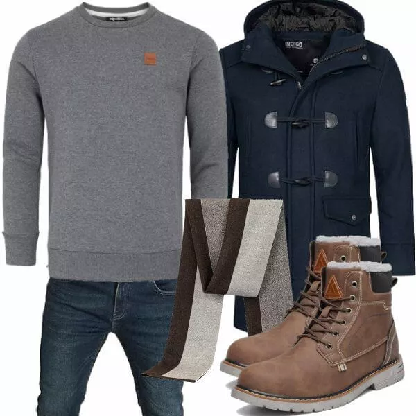 Winter Outfits Männer Komplettoutfit