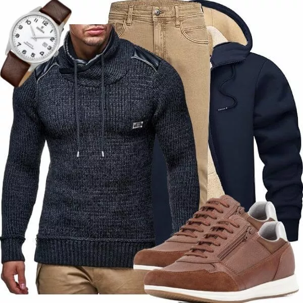 Winter Outfits Komplette Outfit für Herren