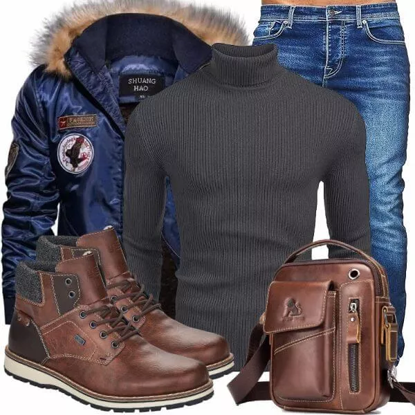 Winter Outfits Komplette Outfit für Herren