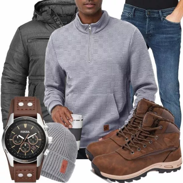 Winter Outfits Komplette Outfit für Herren