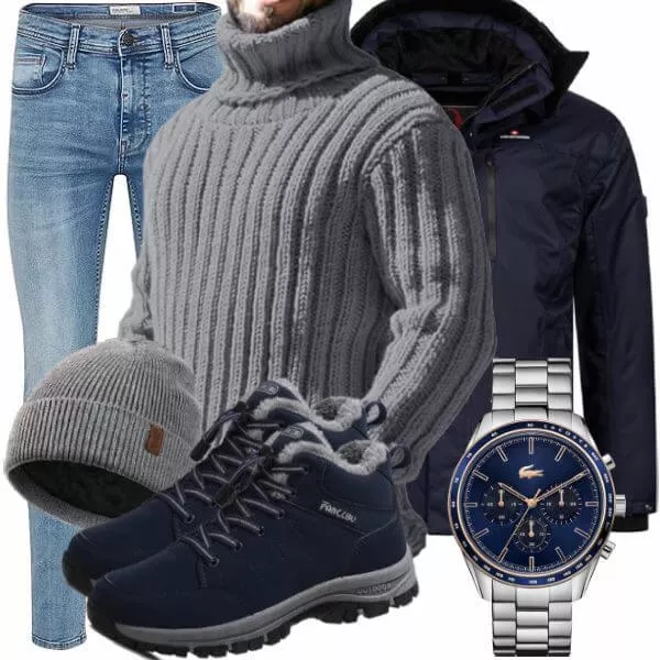 Winter Outfits Herren Komplette Outfit