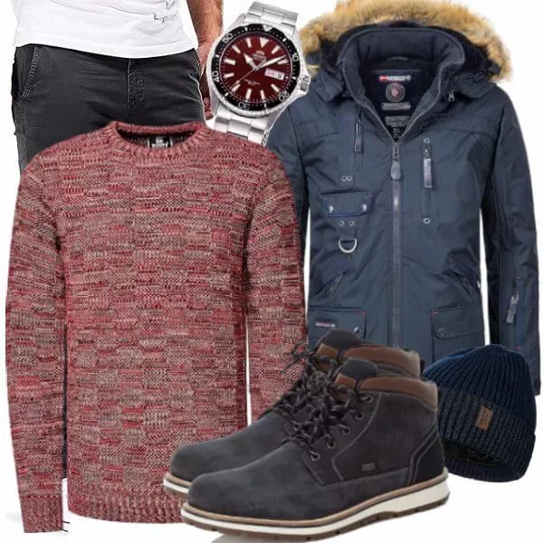 Winter Outfits Moderner Winter-Look Outfit