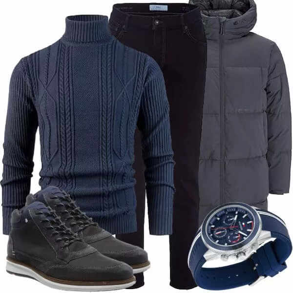 Winter Outfits Komplette Outfit für Herren