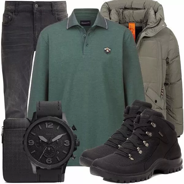 Winter Outfits Herren Komplette Outfit