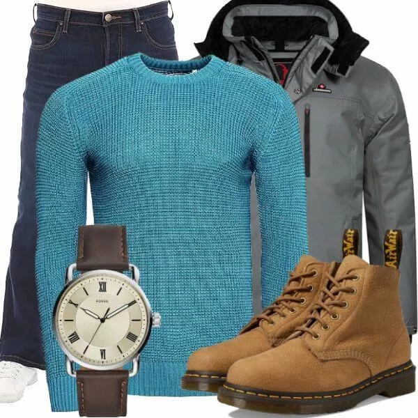 Casual Outfits Moderner Winter-Look Outfit