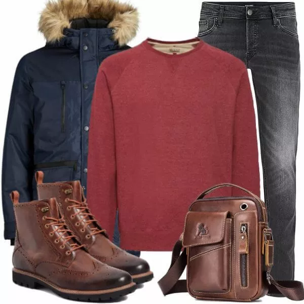 Winter Outfits Moderner Winter-Look Outfit