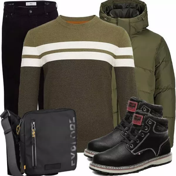 Winter Outfits Herren Komplette Outfit