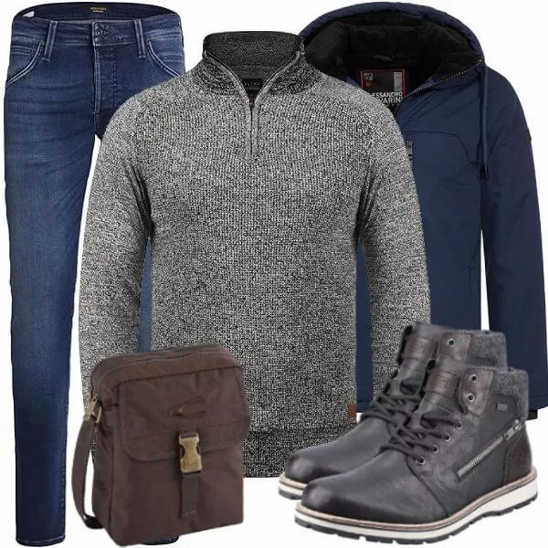 Winter Outfits Casual Outfit für Herren