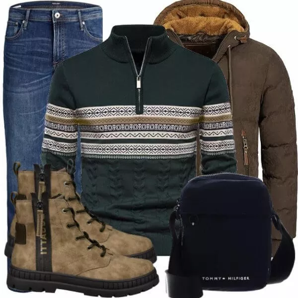 Winter Outfits Herren Komplette Outfit