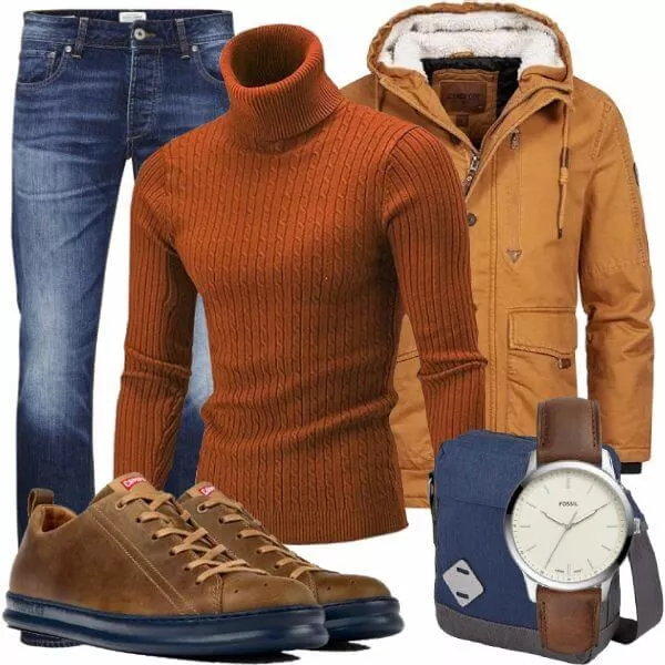 Winter Outfits Herren Komplette Outfit