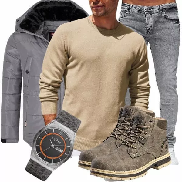 Winter Outfits Herren Komplette Outfit