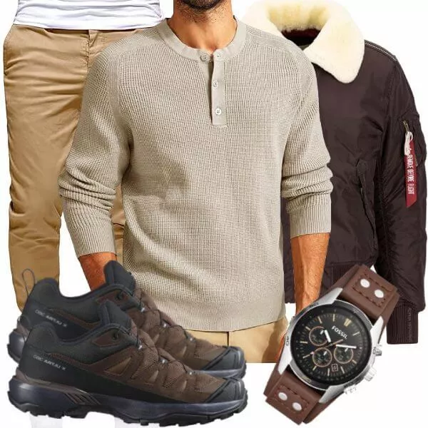 Winter Outfits Herren Komplette Outfit