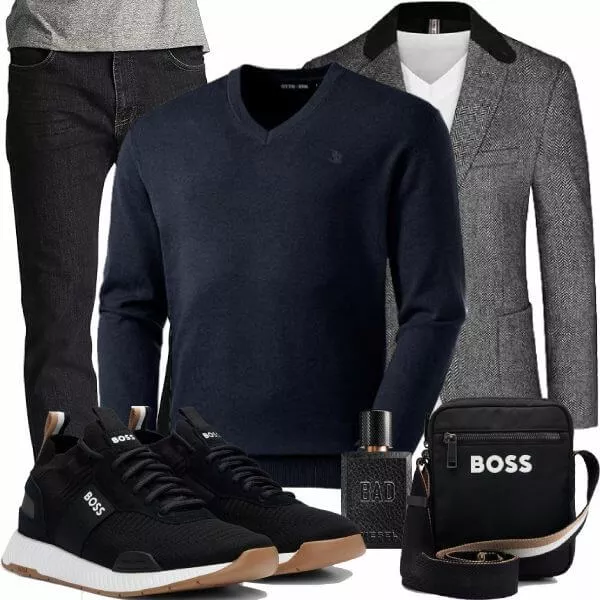 Business Outfits Herren Komplette Outfit