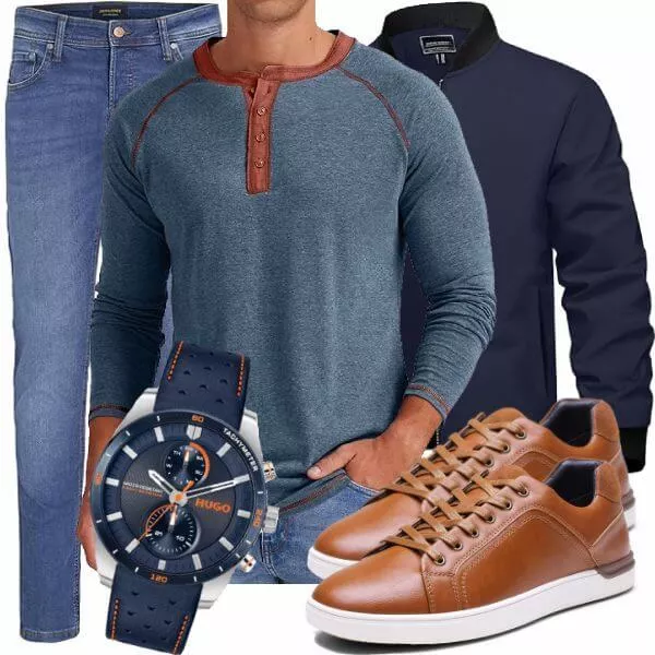 Frühlings Outfits Herren Komplette Outfit