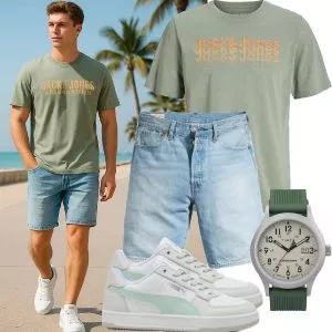 Sommer Outfits Komplette Outfit für Herren