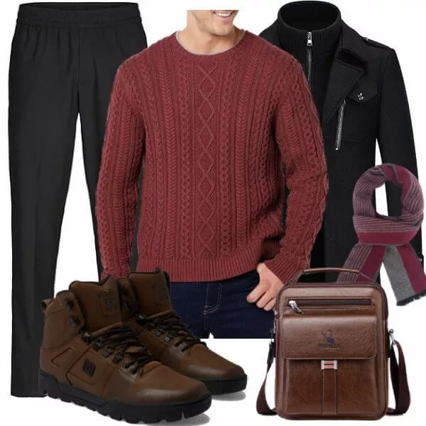 Winter Outfits Herren Komplette Outfit
