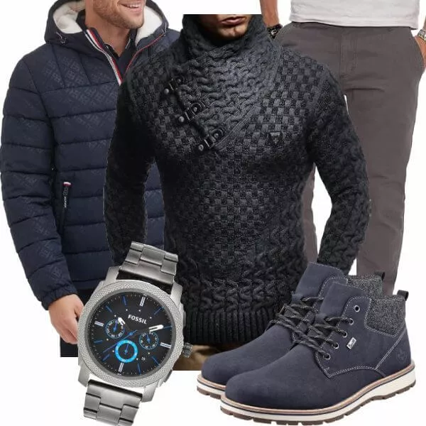 Winter Outfits Herren Komplette Outfit
