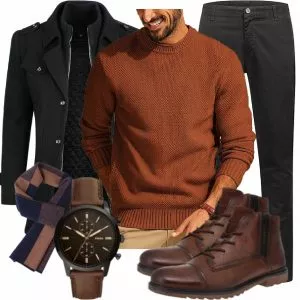 Winter Outfits Männer Komplettoutfit