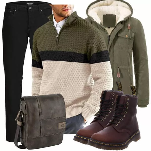 Winter Outfits Herren Komplette Outfit