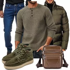 Winter Outfits Männer Komplettoutfit