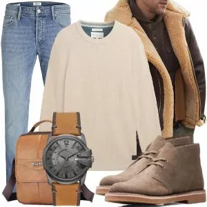 Winter Outfits Männer Komplettoutfit