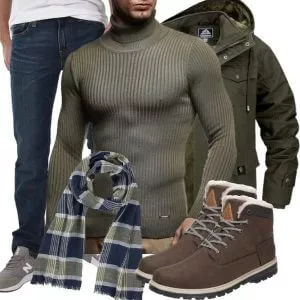 Winter Outfits Komplette Outfit für Herren